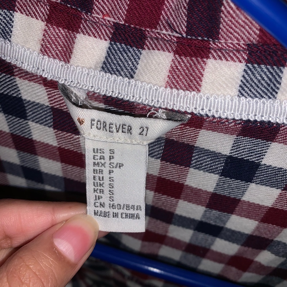 forever 21 woman’s flannel
